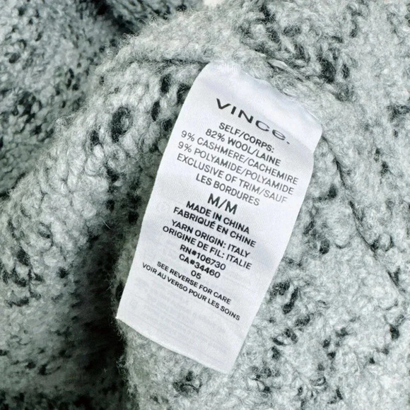 Vince Womens Size Medium Duster Robe Open Duster Cardigan Grey Color - Picture 12 of 12